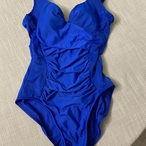 Miraclesuit womens royal blue bathing suit